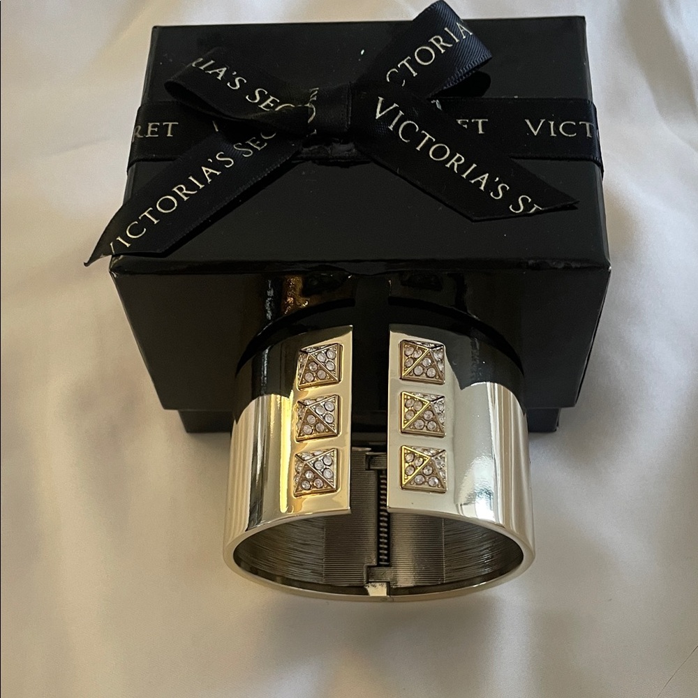 Victoria's Secret Gold and Silver Geometric Cuff